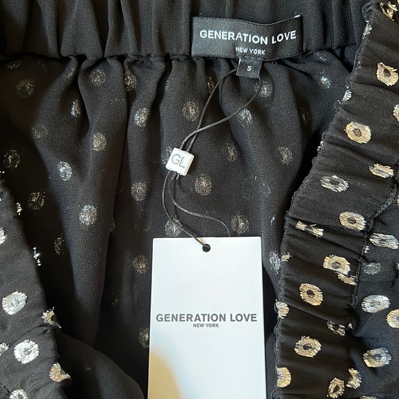 Generation Love Selena Skirt in Black/Silver Size S - Picture 9 of 11